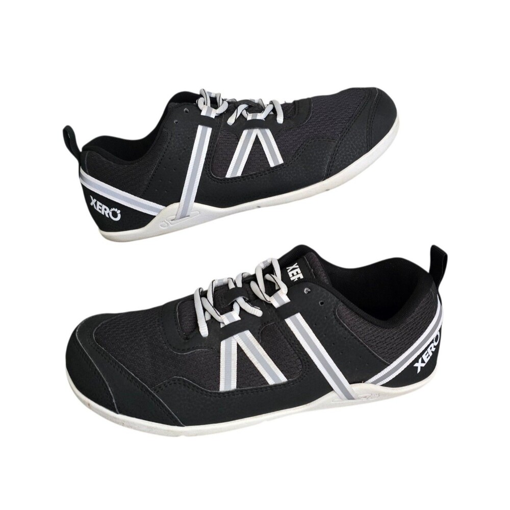 Xero Prio Barefoot Minimalist Shoes Womens Size 9 Black Lace-Up Sneakers